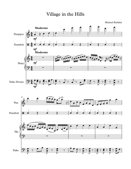 Village In The Hills Sheet Music