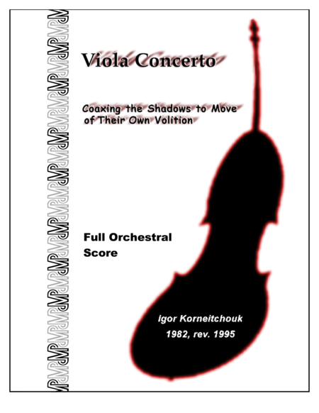 Viola Concerto Score Sheet Music