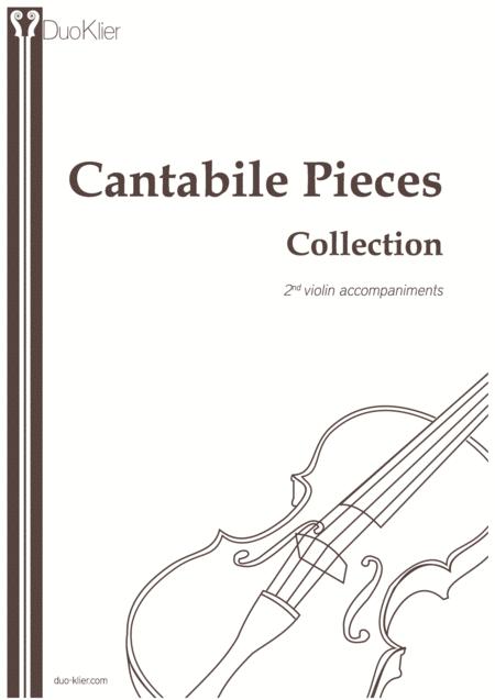 Violin Cantabile Pieces Collection 2nd Violin Accompaniments Sheet Music