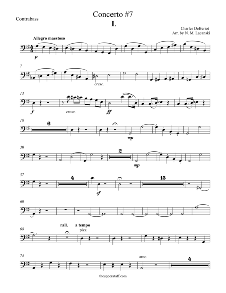 Free Sheet Music Violin Concerto 7 First Movement