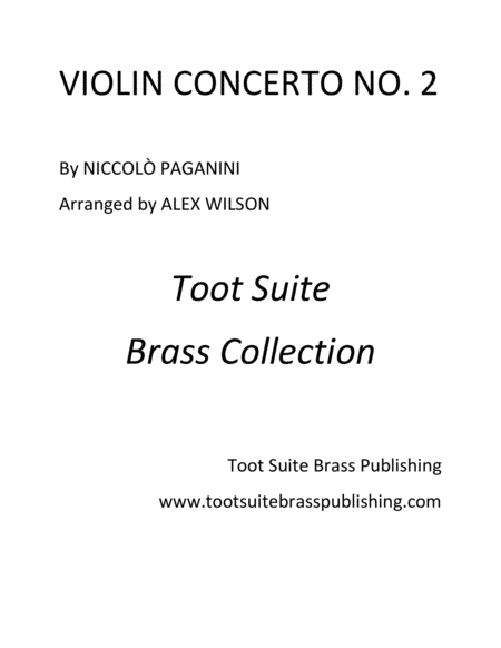 Violin Concerto No 2 For Trumpet Sheet Music