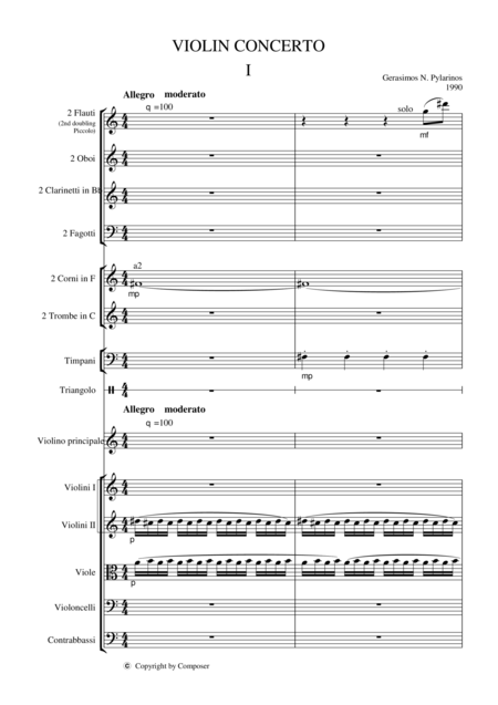 Violin Concerto Sheet Music