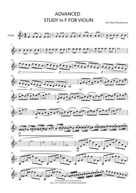 Free Sheet Music Violin Study