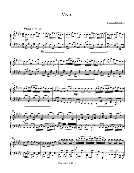 Vivo Sheet Music