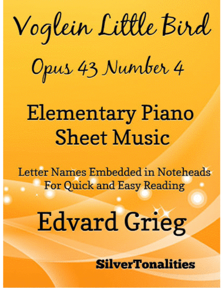 Voglein Little Bird Opus 43 Number 4 Elementary Piano Sheet Music Sheet Music