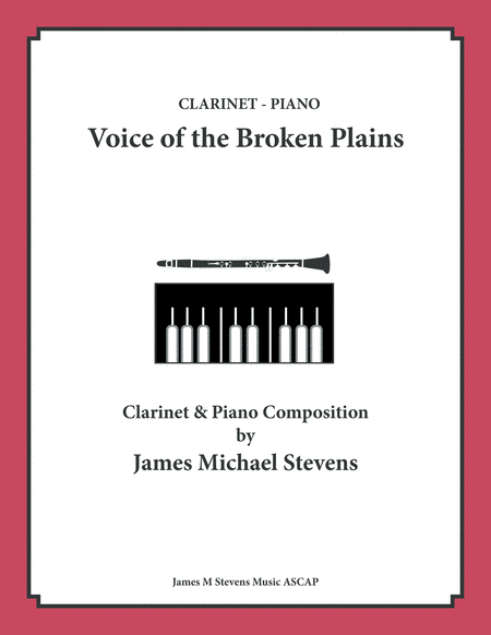 Free Sheet Music Voice Of The Broken Plains Clarinet Piano