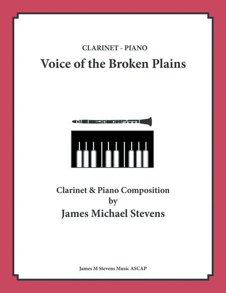 Voice Of The Broken Plains Clarinet Piano Sheet Music