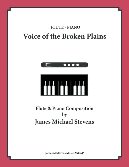 Free Sheet Music Voice Of The Broken Plains Flute Piano
