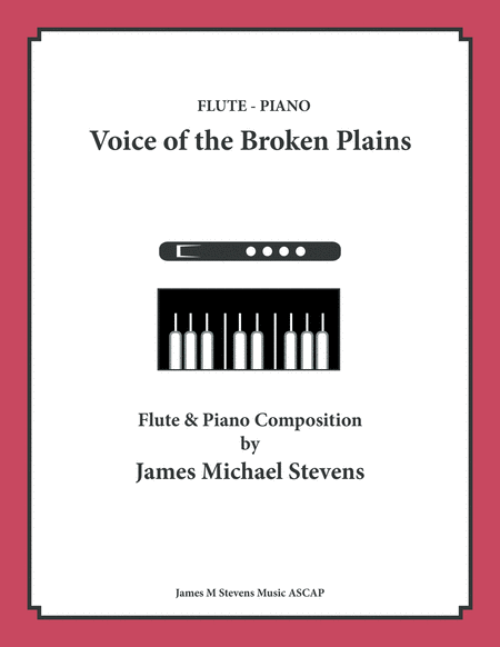 Voice Of The Broken Plains Flute Piano Sheet Music