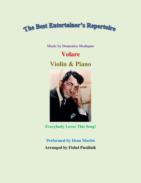 Free Sheet Music Volare For Violin And Piano Video
