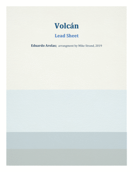 Volcn Sheet Music