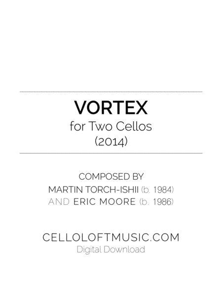 Vortex For Two Cellos Sheet Music