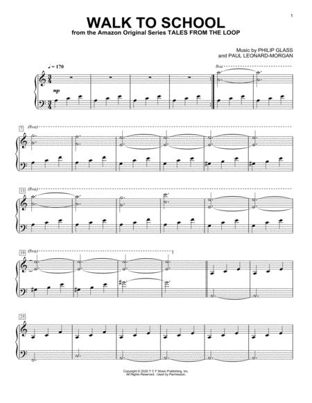 Walk To School From Tales From The Loop Sheet Music