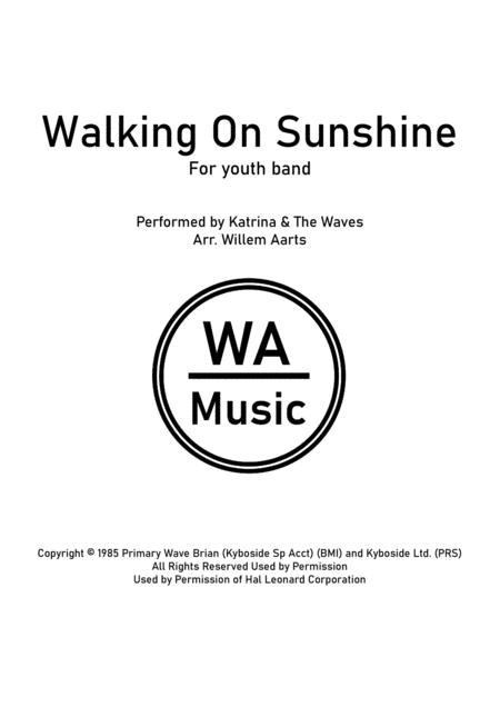 Free Sheet Music Walking On Sunshine By Katrina The Waves Youth Band