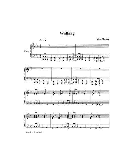 Walking Sheet Music