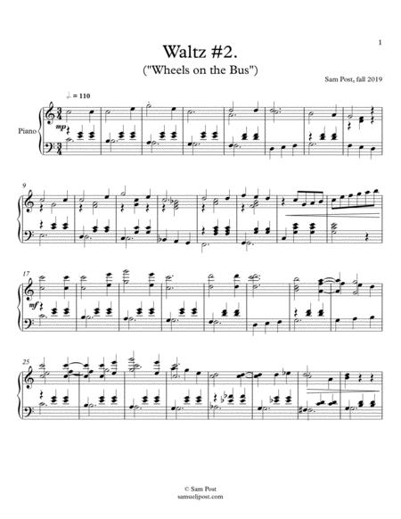 Free Sheet Music Waltz In C Wheels Op 39 2