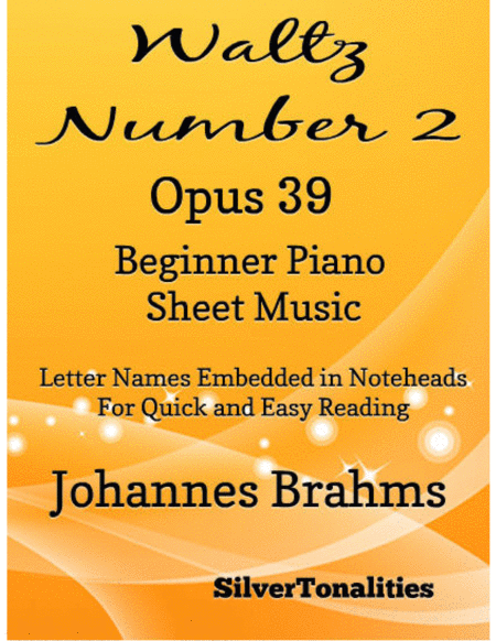 Free Sheet Music Waltz Number 2 Opus 39 Beginner Piano Sheet Music