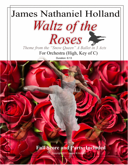 Waltz Of The Roses For Orchestra High Key Of C Pas De Deux Theme From The Snow Queen A Ballet Sheet Music