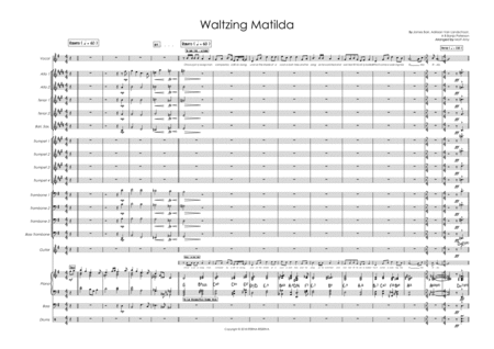 Waltzing Matilda Big Band Ft Male Vocal Sheet Music