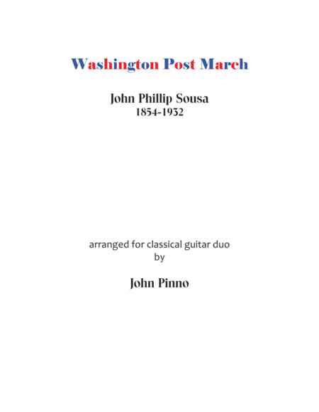 Washington Post March For Classical Guitar Duo Sheet Music