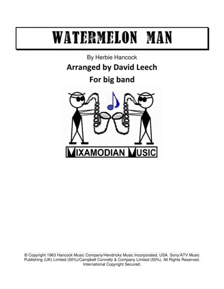 Free Sheet Music Watermelon Man