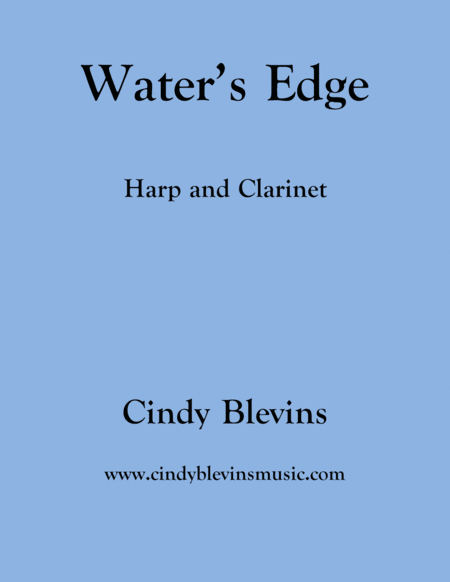 Waters Edge For Harp And Bb Clarinet Sheet Music