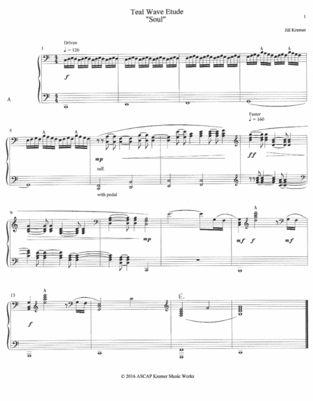 Free Sheet Music Wave Etude Soul