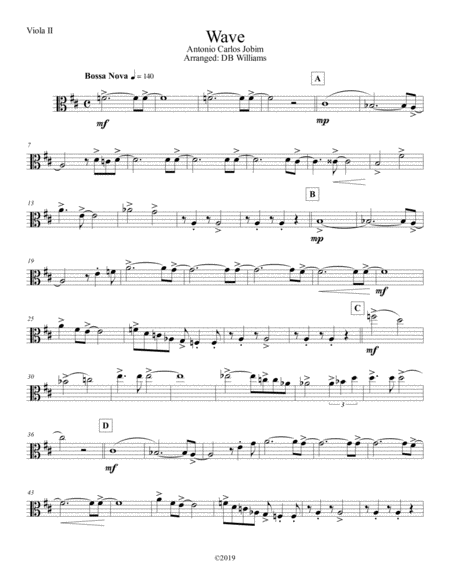 Free Sheet Music Wave Viola 2