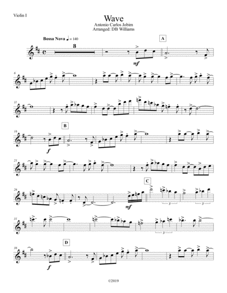 Wave Violin 1 Sheet Music