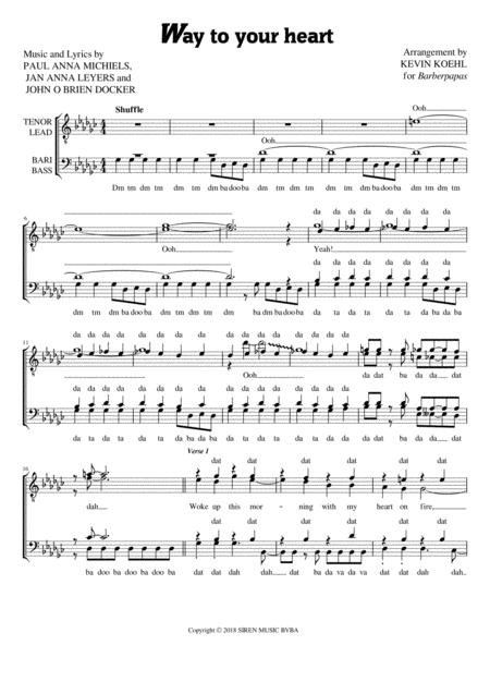 Way To Your Heart Sheet Music