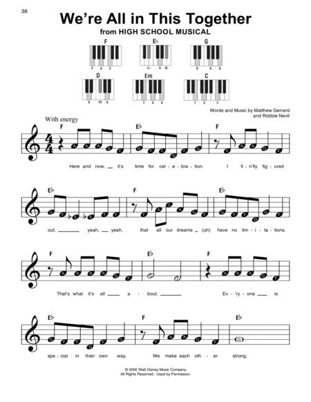 Free Sheet Music We Re All In This Together