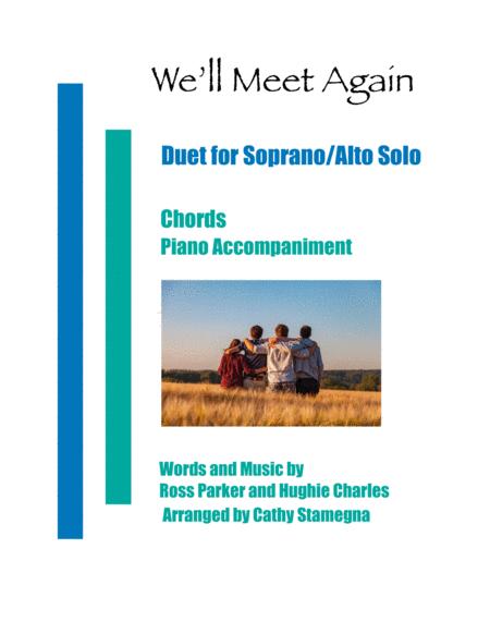 We Will Meet Again Duet For Soprano Alto Solo Chords Piano Accompaniment Sheet Music