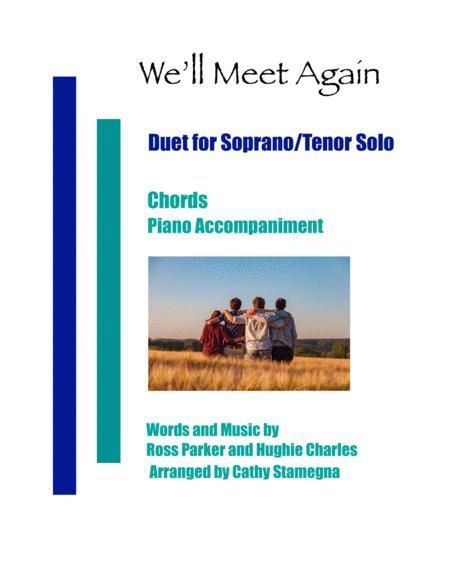 We Will Meet Again Duet For Soprano Tenor Solo Chords Piano Accompaniment Sheet Music