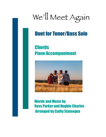 We Will Meet Again Duet For Tenor Bass Solo Chords Piano Accompaniment Sheet Music