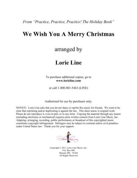 We Wish You A Merry Christmas Easy Sheet Music