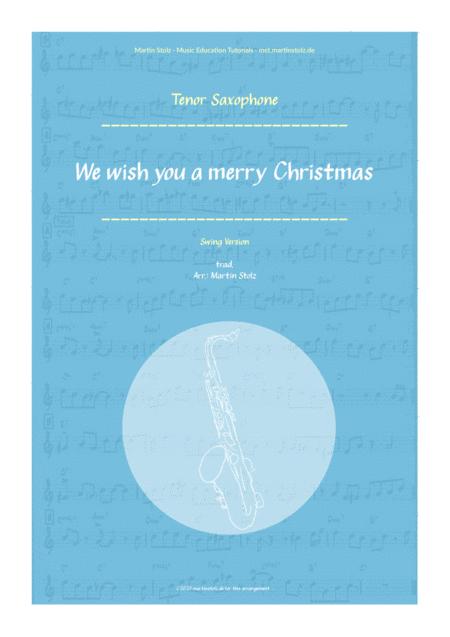 Free Sheet Music We Wish You A Merry Christmas Jazz Version