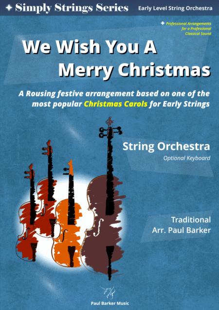 We Wish You A Merry Christmas String Orchestra Score Parts Sheet Music