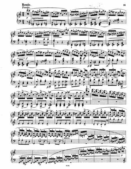 Weber Perpetuum Mobile Op 24 Original Piano Solo Sheet Music
