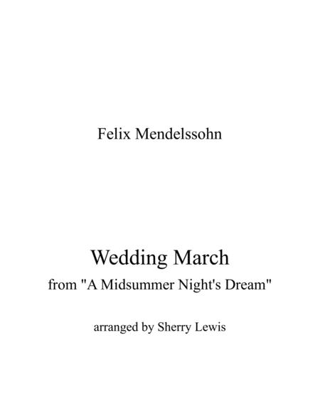 Wedding March By Mendelssohn Trio For String Trio Woodwind Trio Any Combination Of Two Treble Clef Instruments And One Bass Clef Instrument Concert Pi Sheet Music