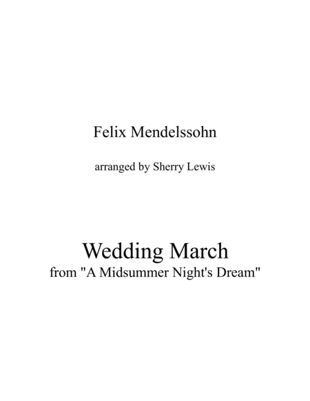 Free Sheet Music Wedding March String Quartet For String Quartet