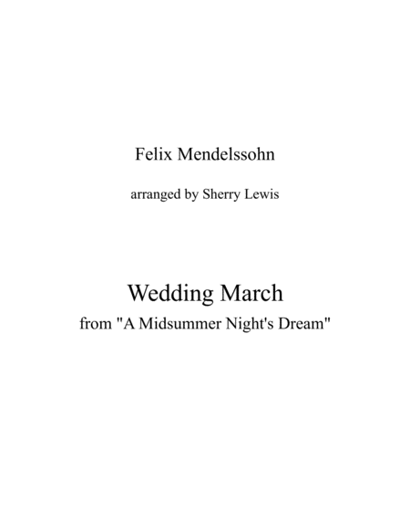 Free Sheet Music Wedding March String Trio String Trio