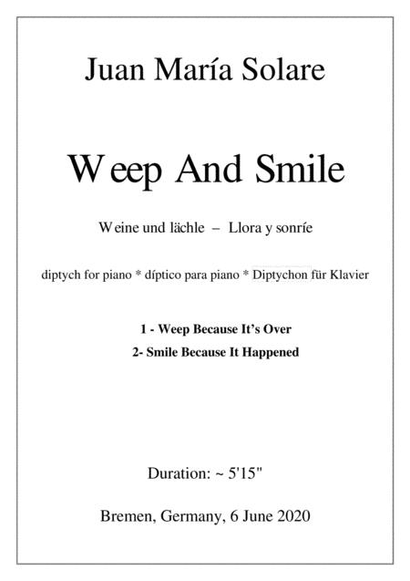 Weep And Smile Piano Solo Sheet Music