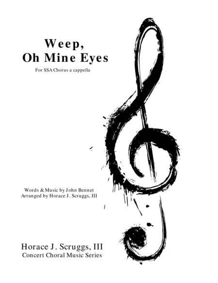 Weep Oh Mine Eyes Sheet Music