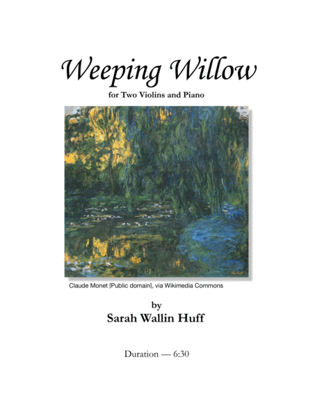 Free Sheet Music Weeping Willow Score Only
