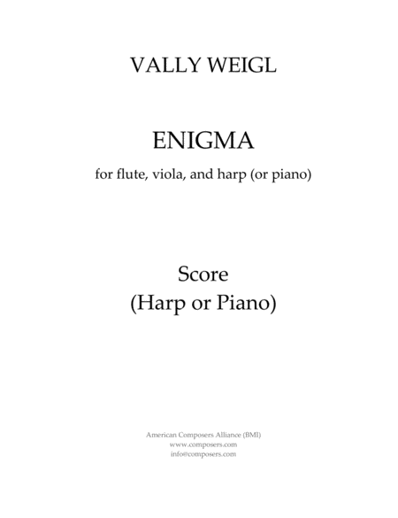 Free Sheet Music Weiglv Enigma