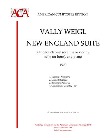 Free Sheet Music Weiglv New England Suite