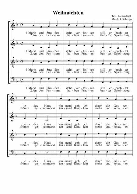 Weihnachten Sheet Music