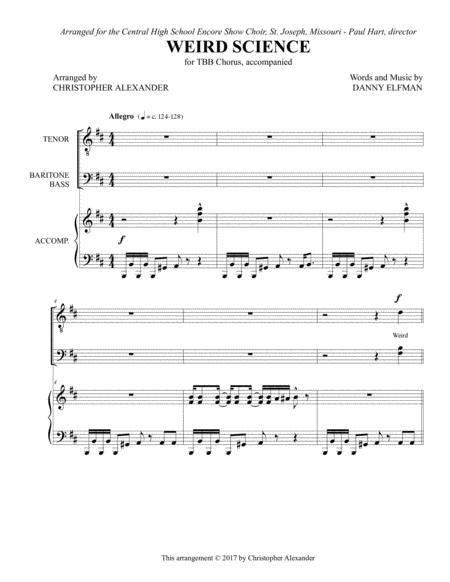 Weird Science Octavo Sheet Music