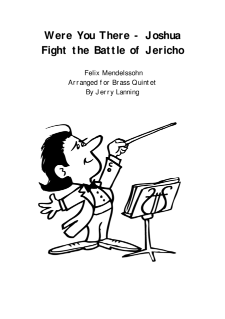 Were You There Joshua Fight The Battle Of Jericho Brass Quintet Sheet Music