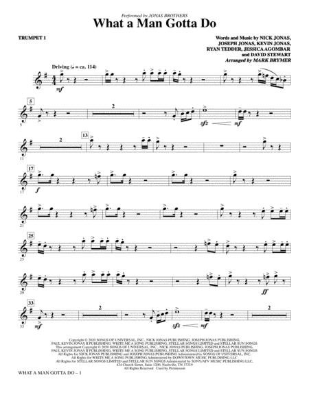 What A Man Gotta Do Arr Mark Brymer Bb Trumpet 1 Sheet Music